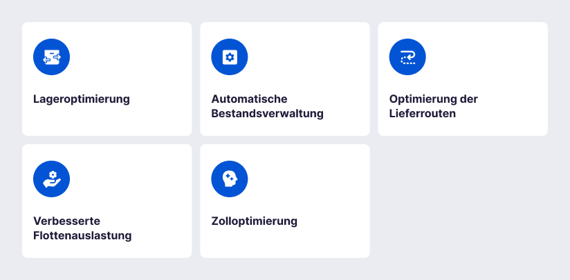 Wichtige Anwendungsbereiche in der Logistik